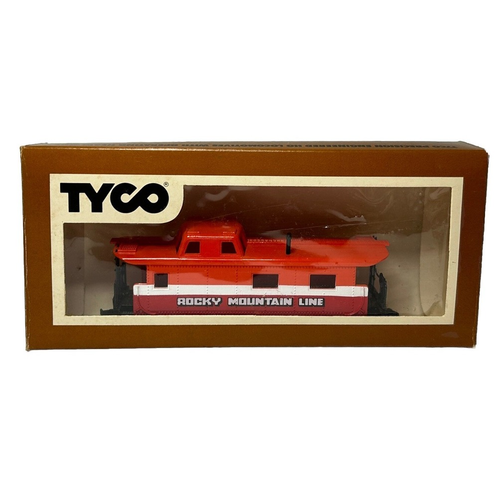 Rocky Mountain Line 40' Caboose HO Scale Train Car Tyco #327-27 Vintage